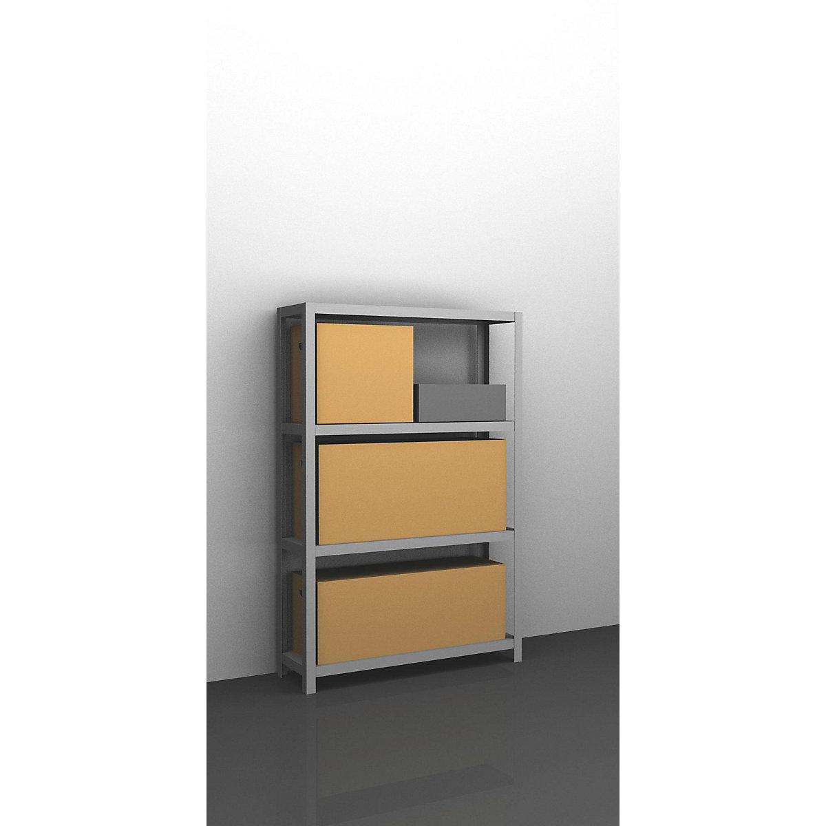 Heavy duty bolt-together shelving, zinc plated - eurokraft pro