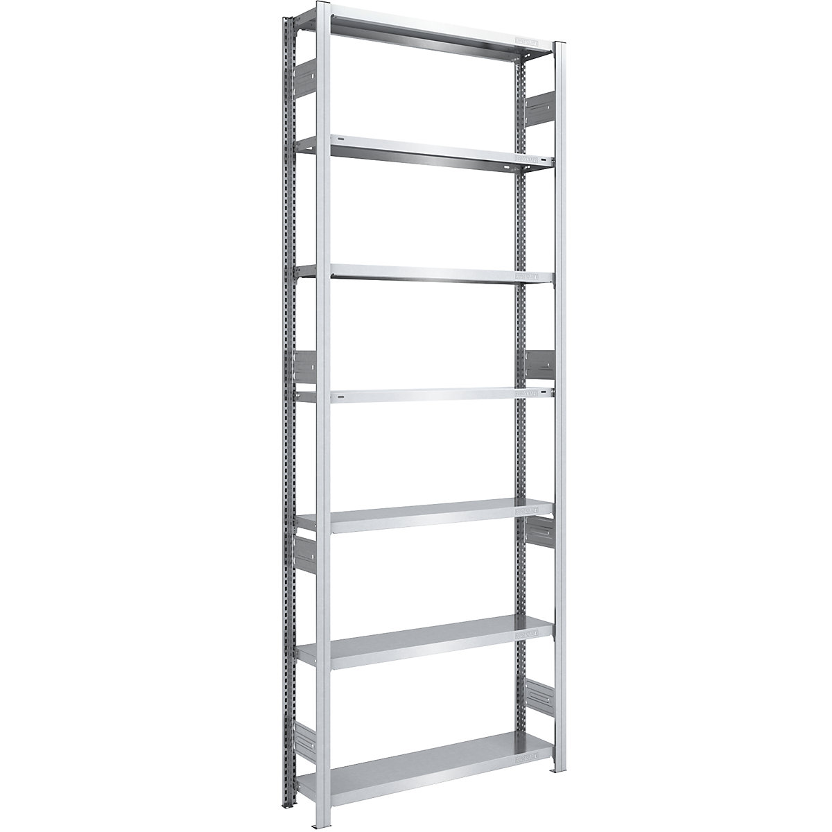 Heavy duty boltless shelving unit – eurokraft pro, double-sided, HxWxD 3000 x 1000 x 300 mm, zinc plated, standard shelf unit-1