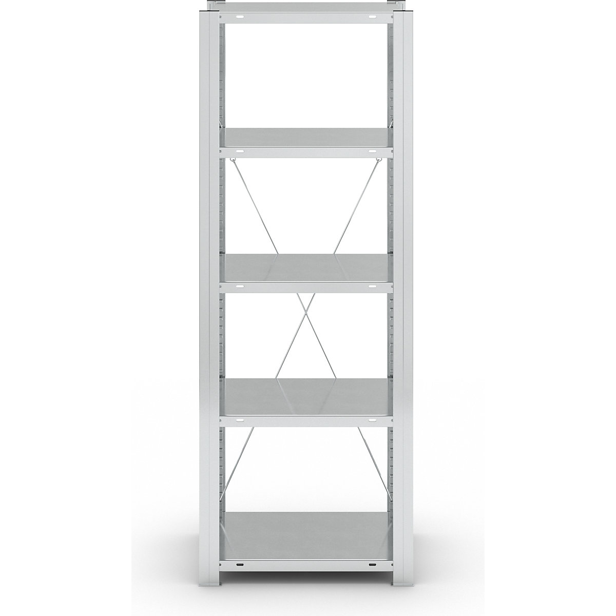Heavy duty boltless shelving unit – eurokraft pro (Product illustration 207)-206