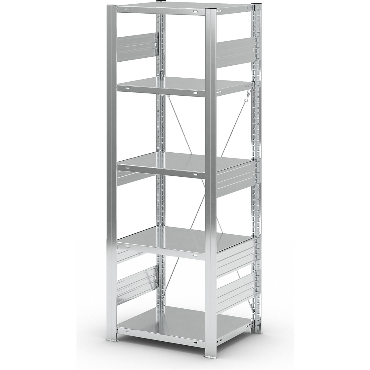 Heavy duty boltless shelving unit – eurokraft pro (Product illustration 210)-209