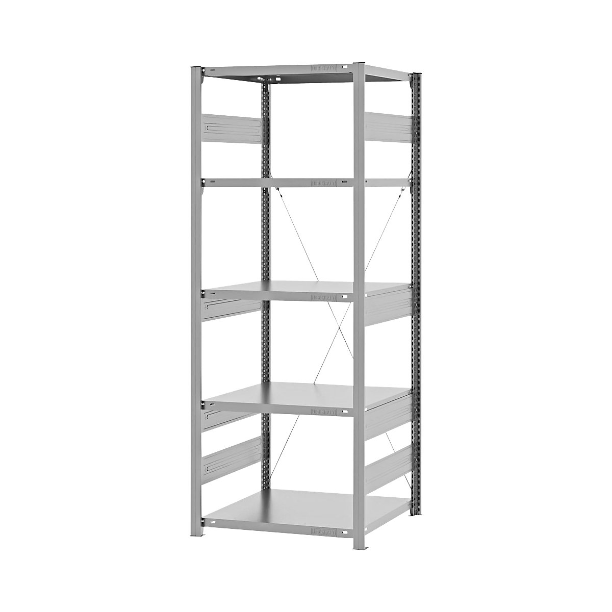 Heavy duty boltless shelving unit – eurokraft pro (Product illustration 206)-205
