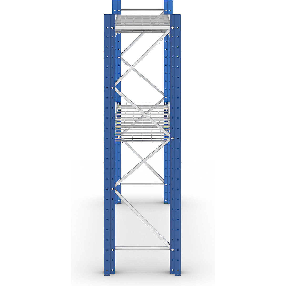 Heavy duty wide span shelving with mesh panel modules – Manorga (Product illustration 9)-8