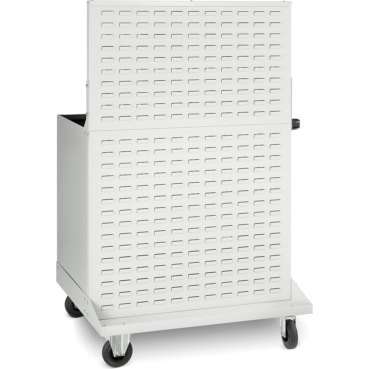 Mobile rack with open fronted storage bins and work surface (Product illustration 2)-1
