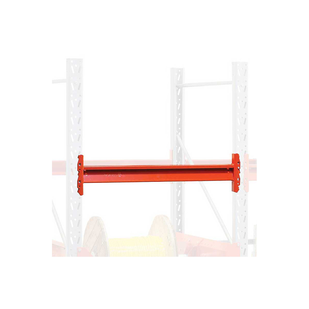 Cross beam for Space pallet racking, steel, orange, max. load per pair 3200 kg-1
