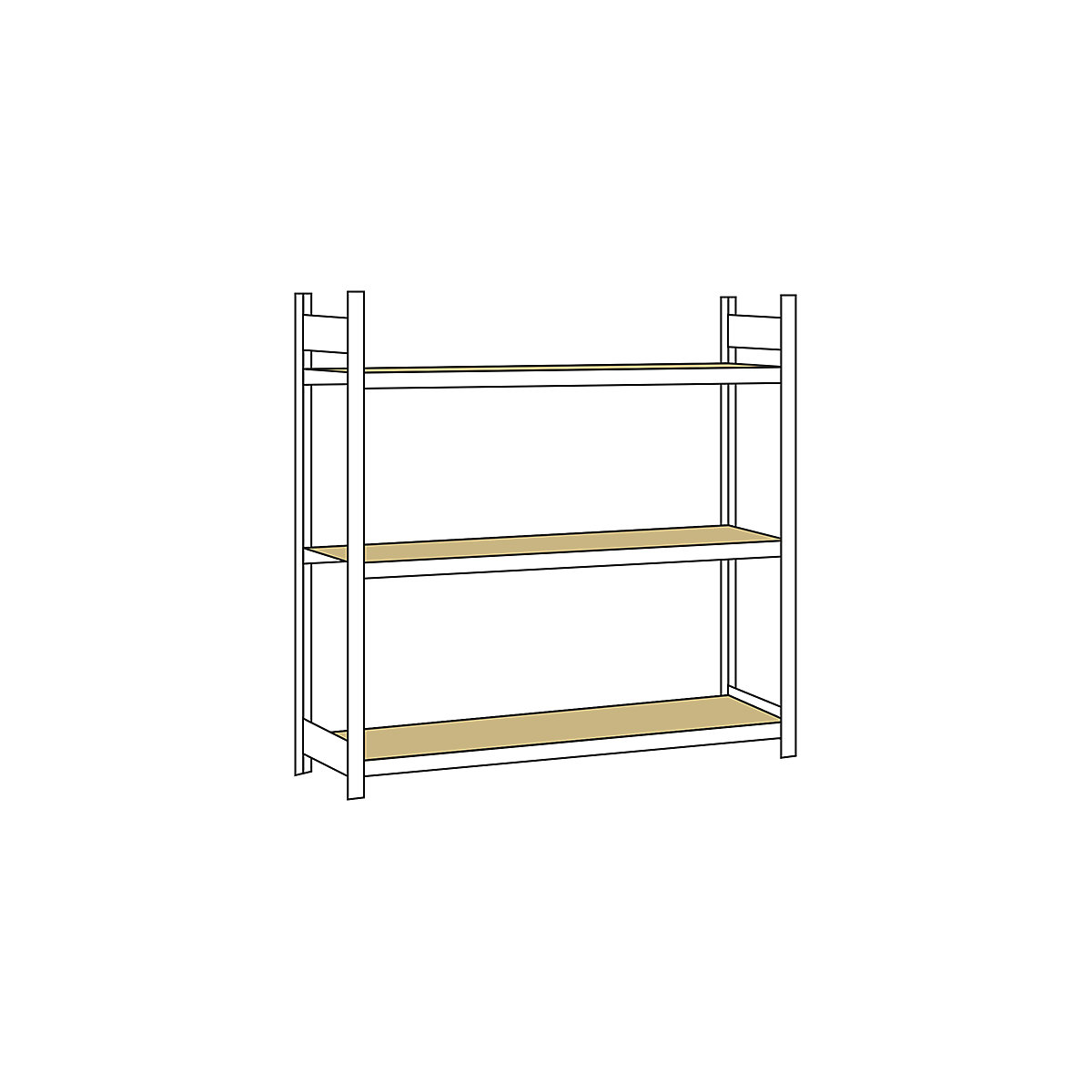 Wide span shelving unit – SCHULTE (Product illustration 334)-333