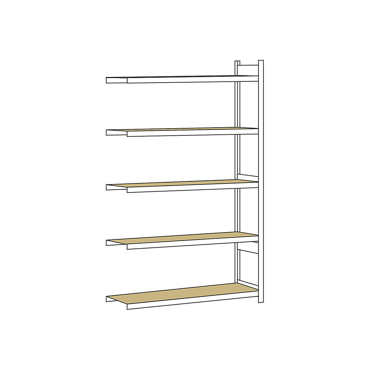 Wide span shelving unit – SCHULTE (Product illustration 267)-266