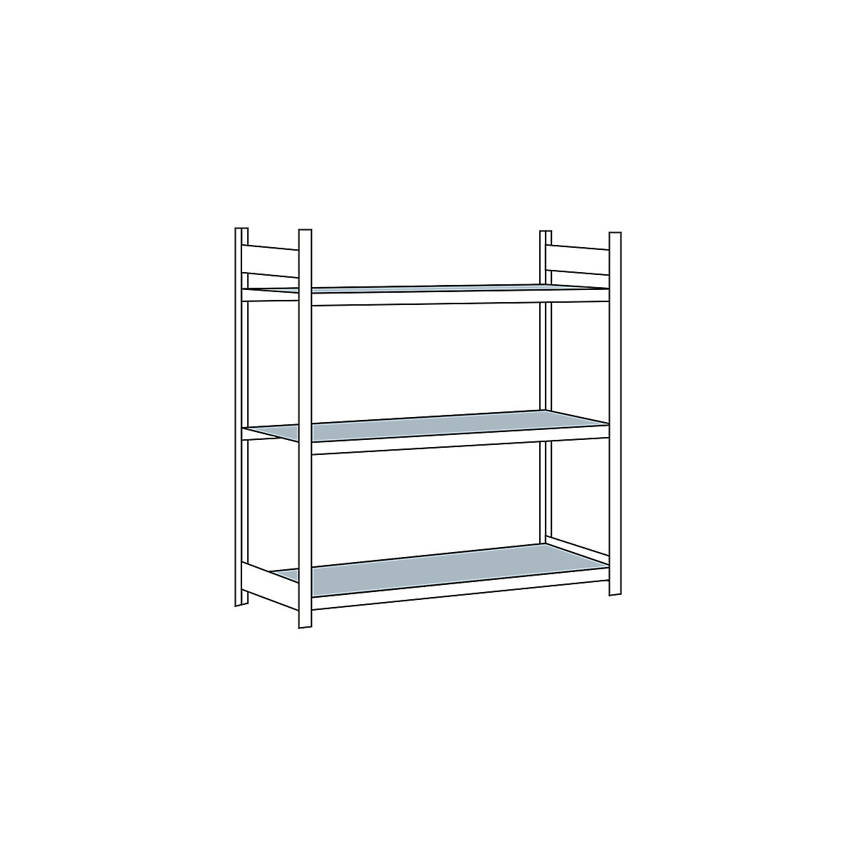 Wide span shelving unit – SCHULTE (Product illustration 209)-208