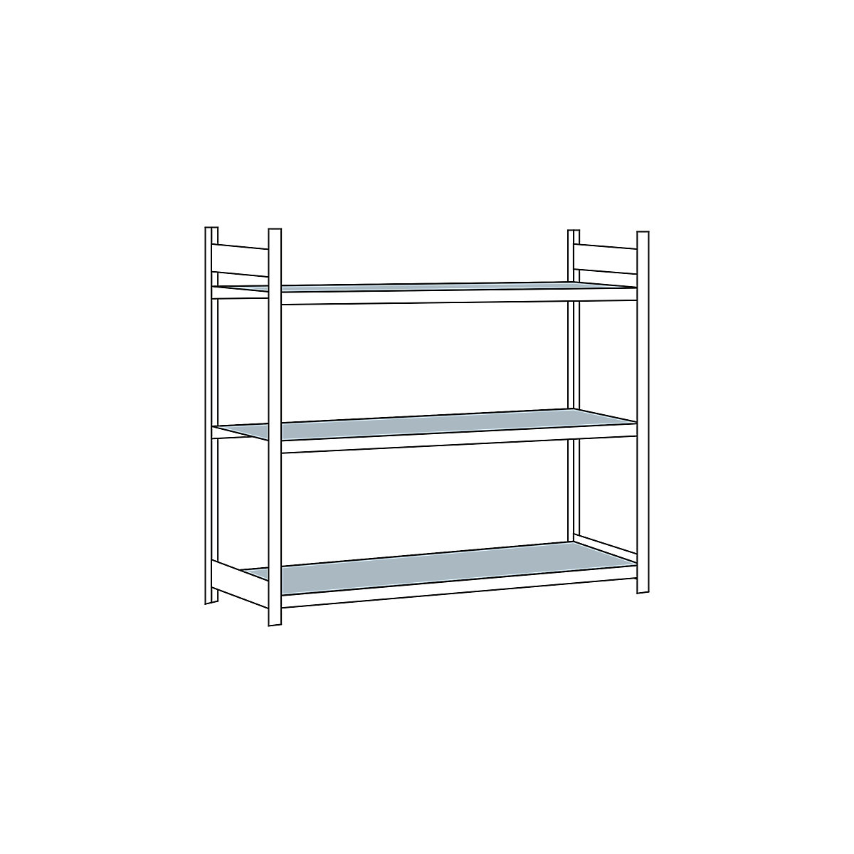 Wide span shelving unit – SCHULTE (Product illustration 227)-226