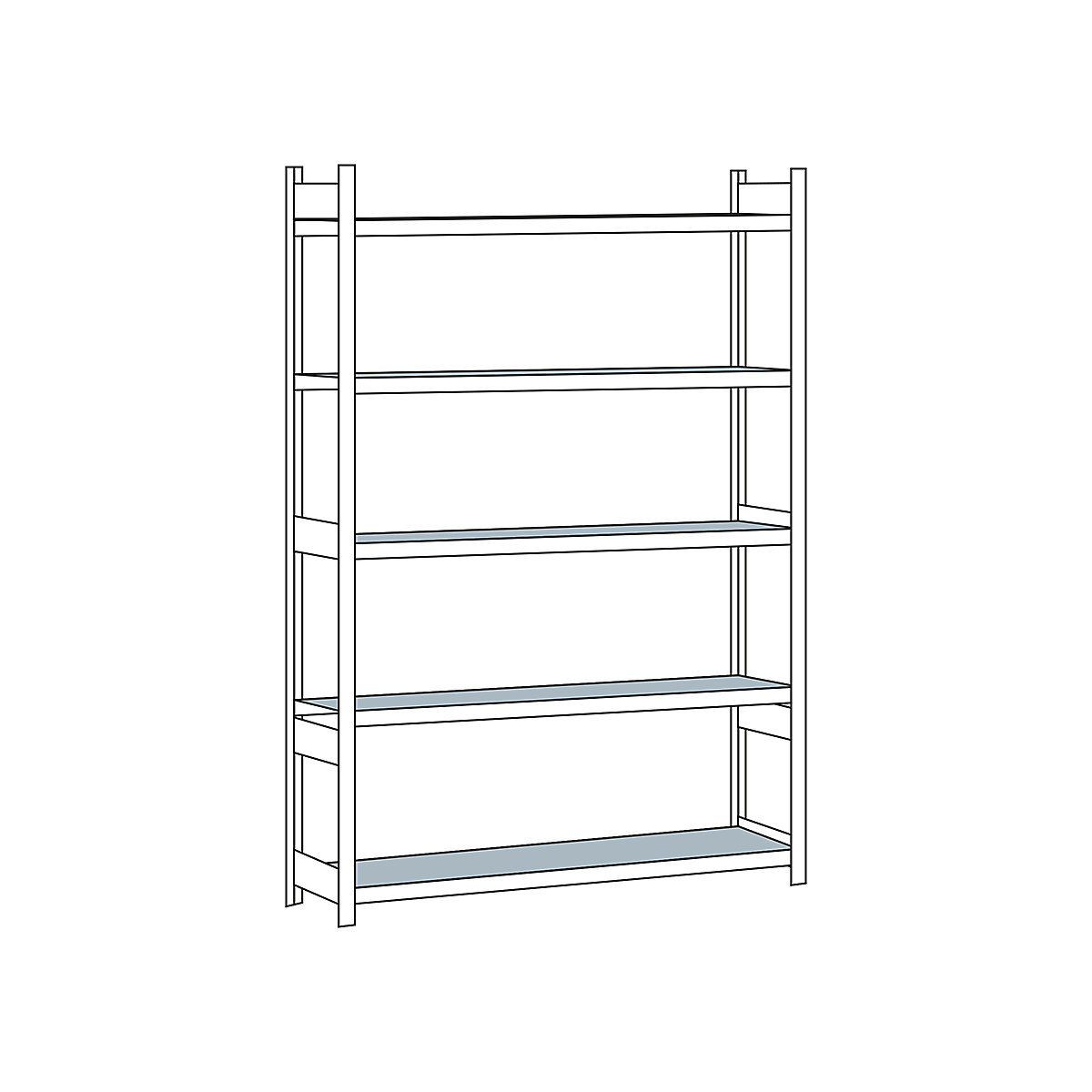 Wide span shelving unit – SCHULTE (Product illustration 310)-309
