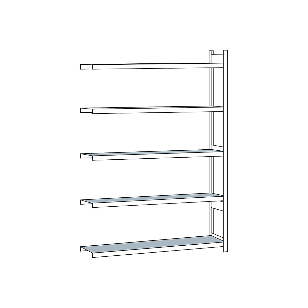 Wide span shelving unit – SCHULTE (Product illustration 236)-235