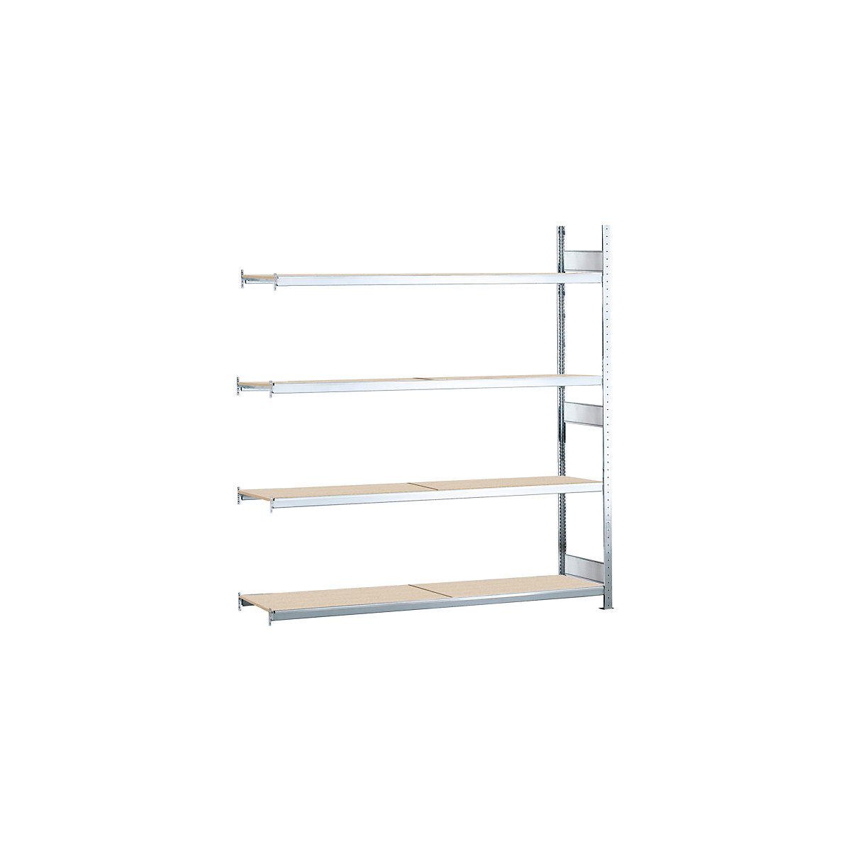 Wide span shelving unit – SCHULTE, plug-in, HxWxD 2500 x 1500 x 400 mm, chipboard, extension shelf unit-49
