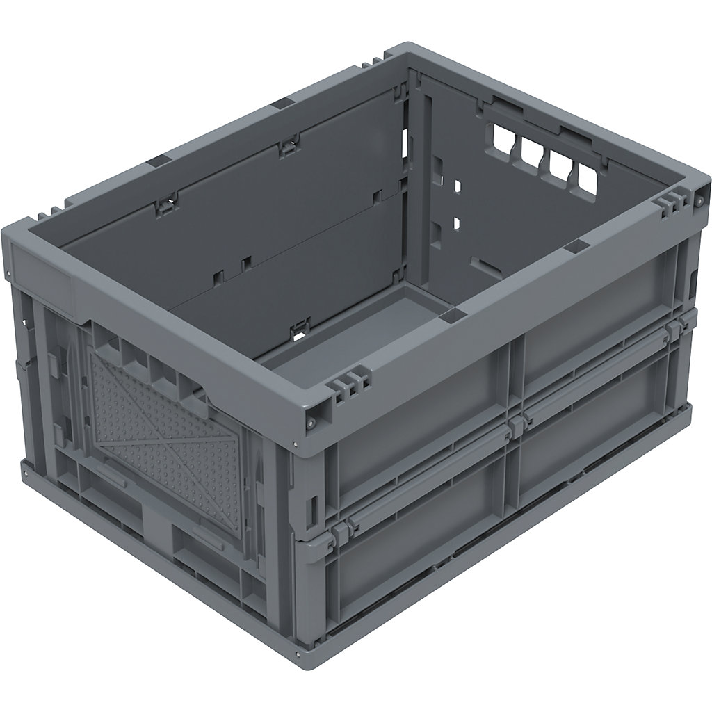 Collapsible container made from recycled regranulate: without lid ...