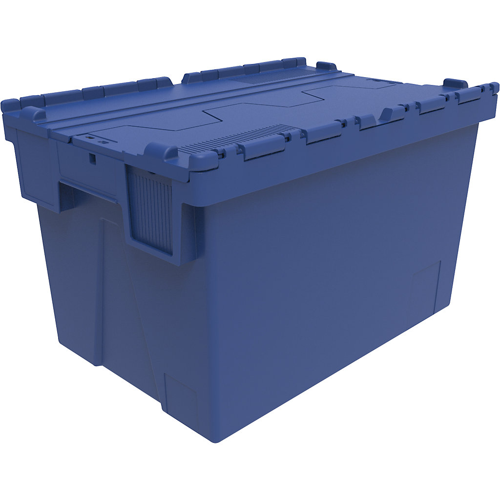 Reusable stacking container: LxWxH 600 x 400 x 367 mm, plain coloured ...