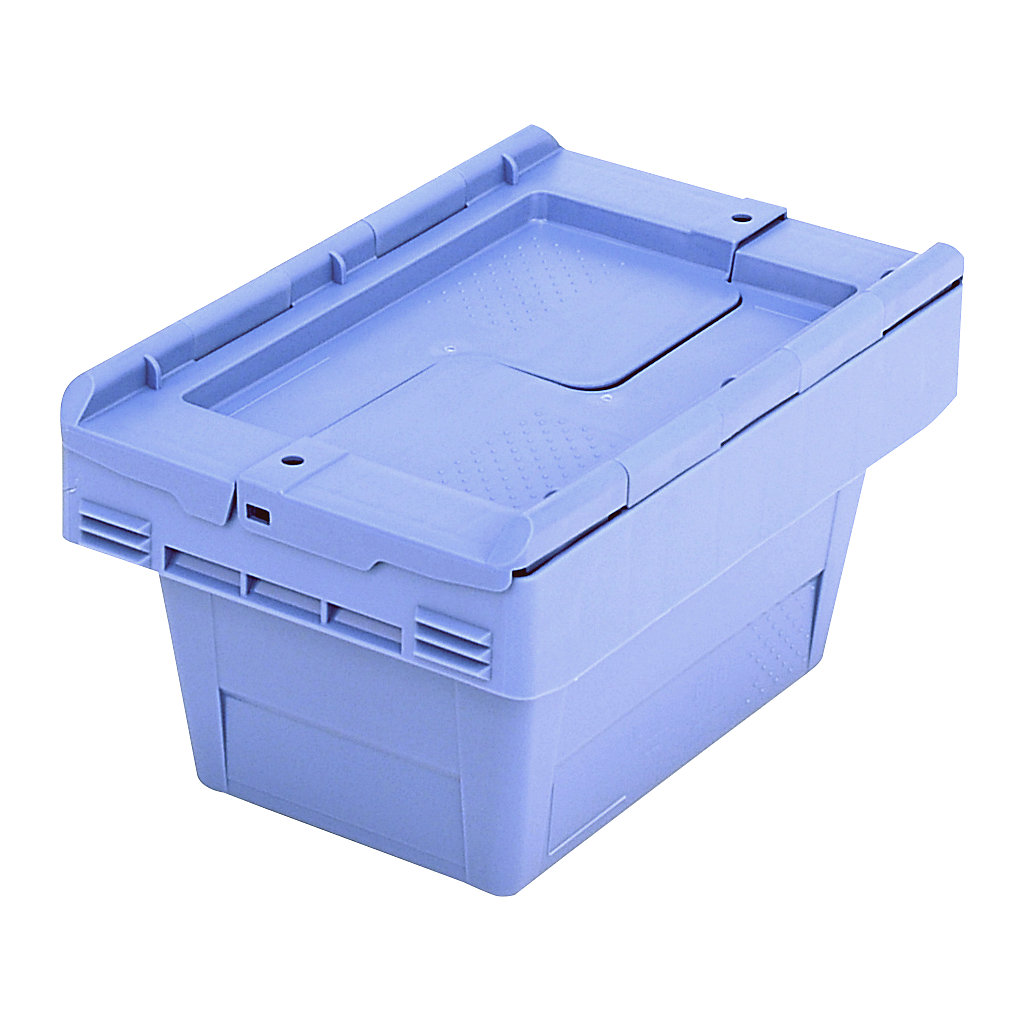Reusable stacking container with folding lid – BITO: capacity 5 l ...