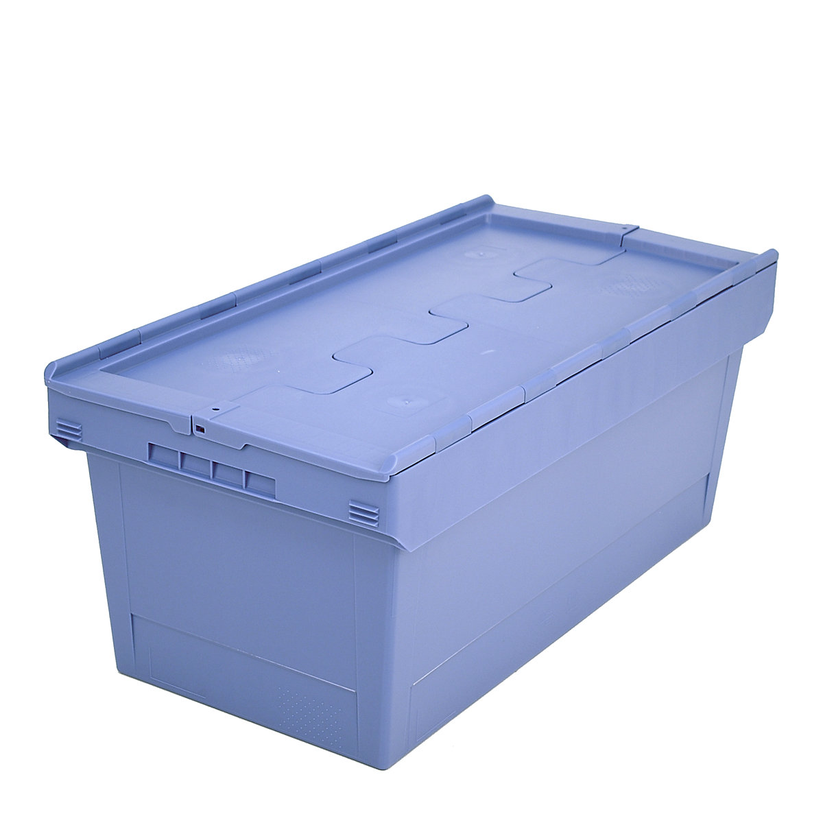 Reusable stacking container with folding lid - BITO