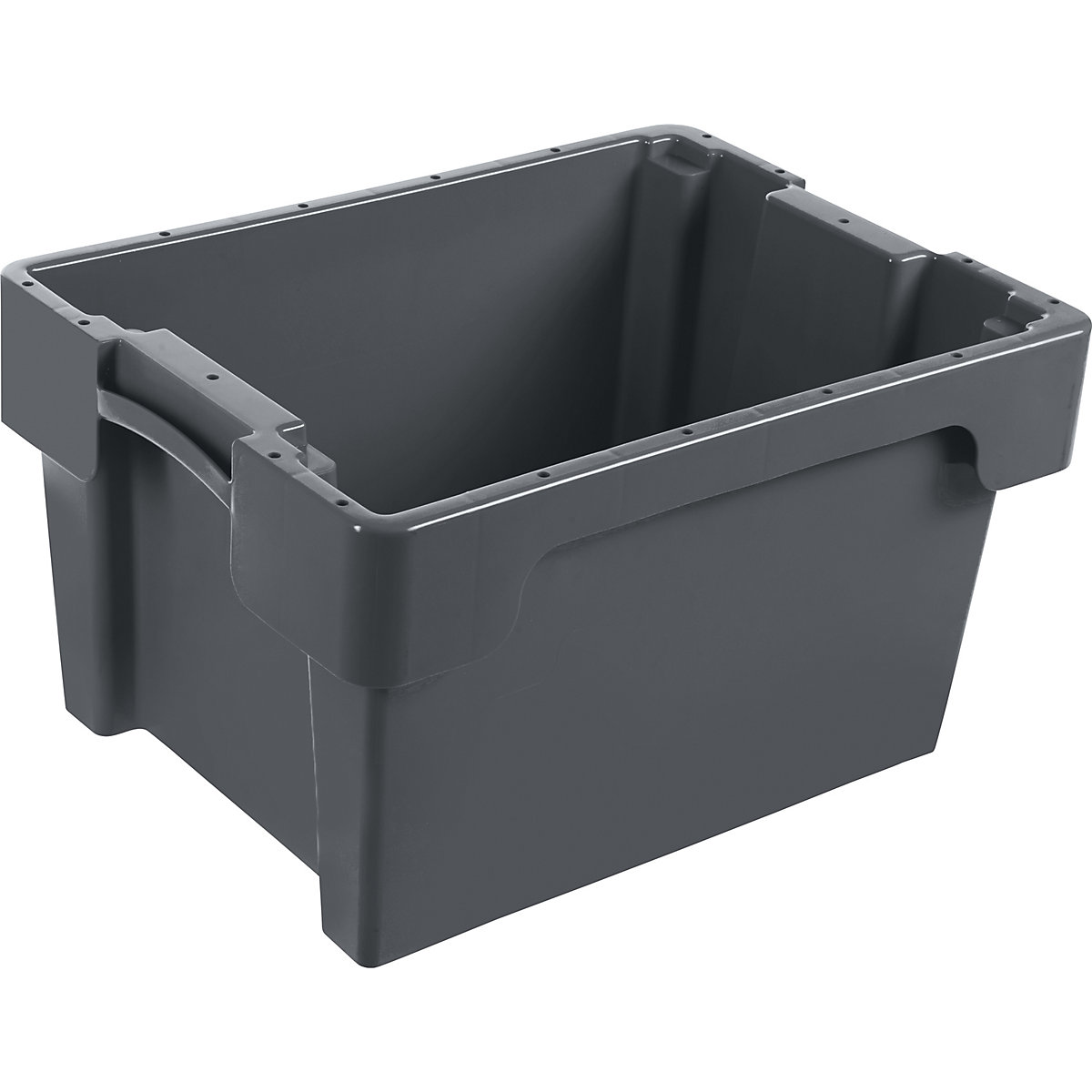 Stack/nest container made of HDPE