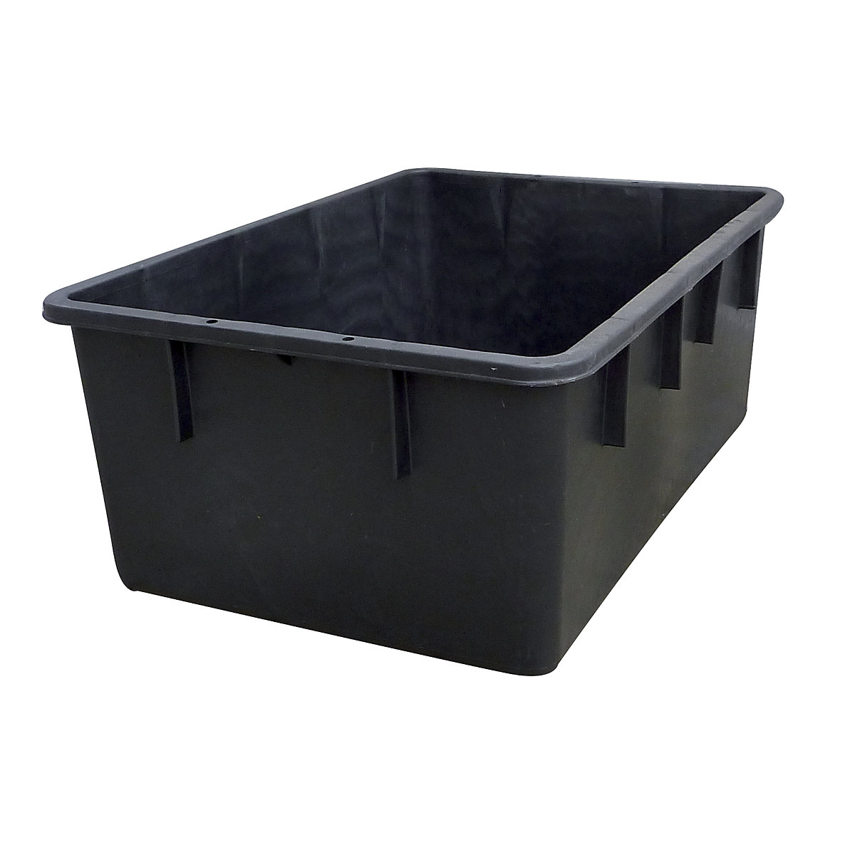 Stacking container made of polyethylene, conical design