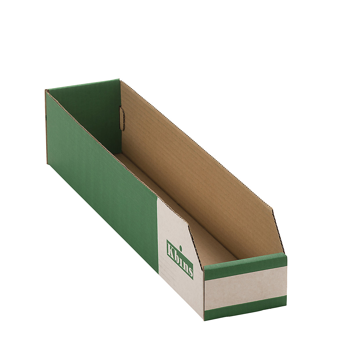 Corrugated storage bin, single layer and folding, pack of 50, LxWxH 500x100x100 mm-2