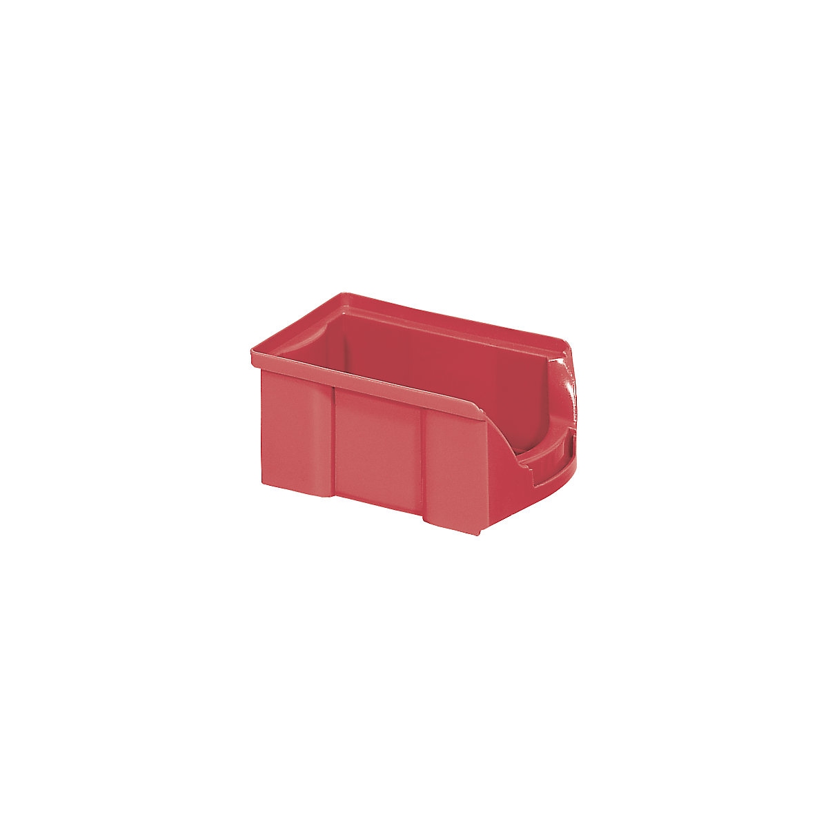 FUTURA open fronted storage bin made of polyethylene