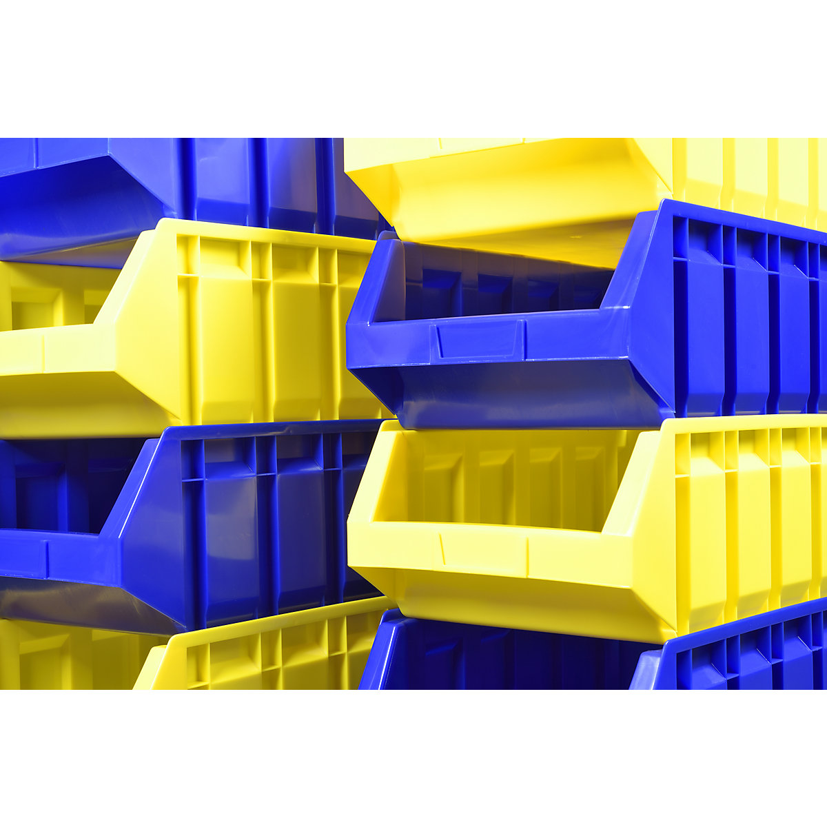 Open fronted storage bin made of polyethylene (Product illustration 5)-4