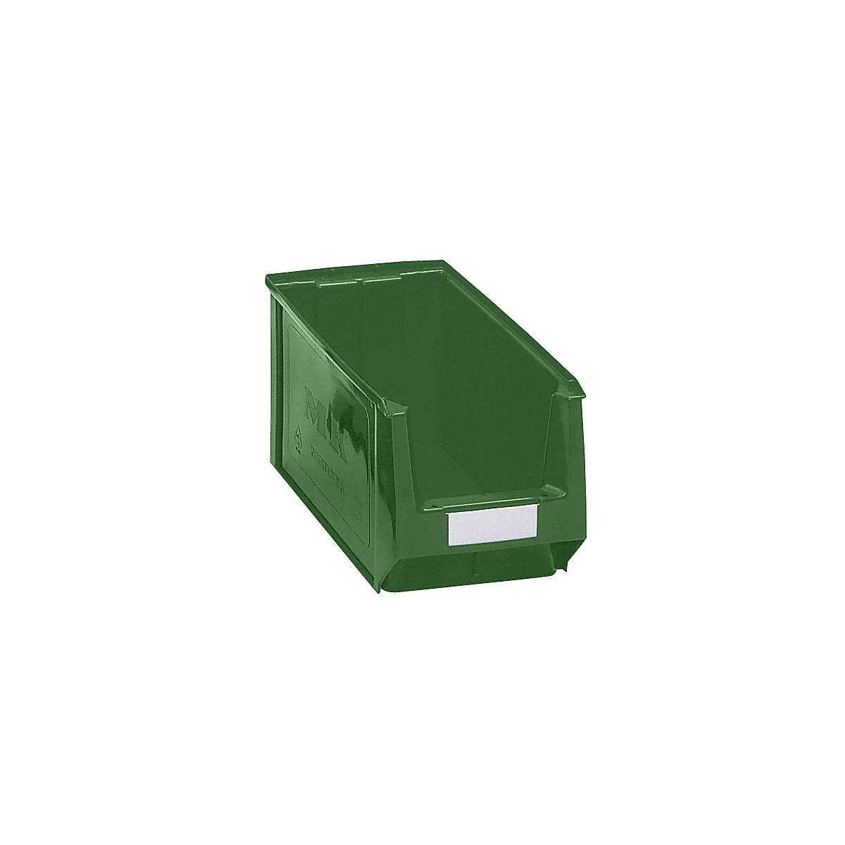 Open fronted storage bin made of polyethylene – mauser, LxWxH 350 x 210 x 200 mm, green, pack of 10-4