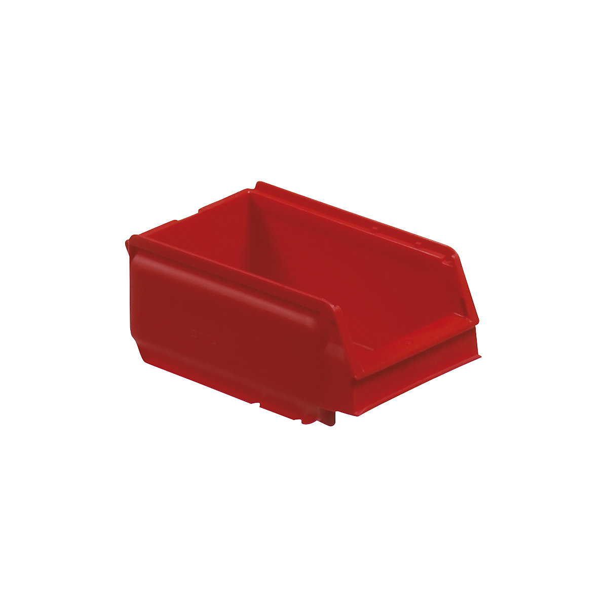 Open fronted storage bin made of polypropylene