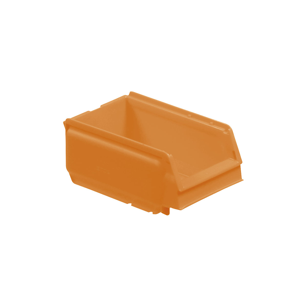Open fronted storage bin made of polypropylene