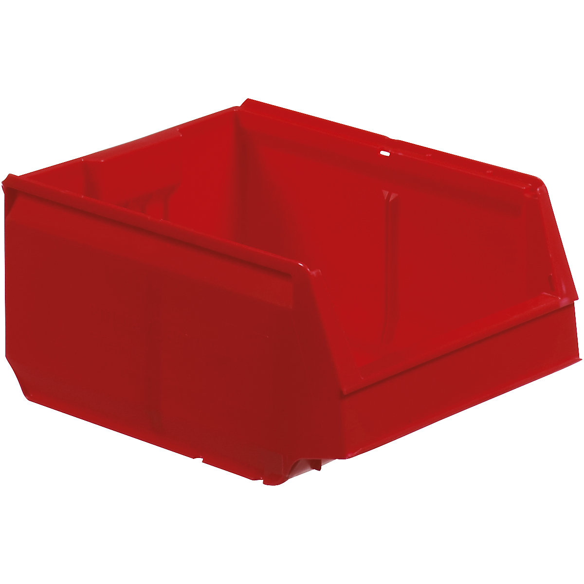Open fronted storage bin made of polypropylene