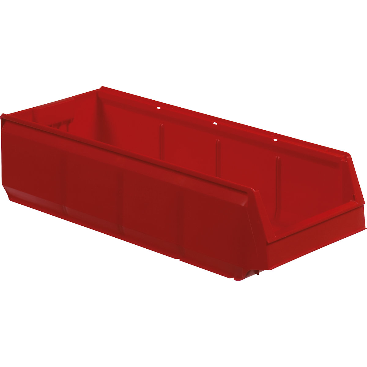 Open fronted storage bin made of polypropylene