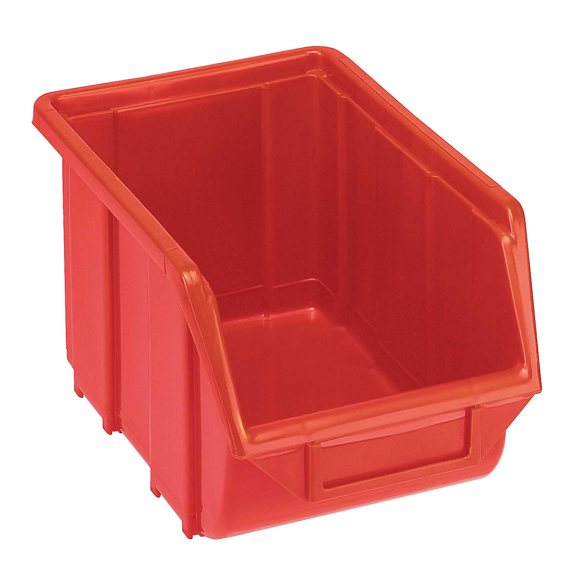 Open fronted storage bin made of polypropylene