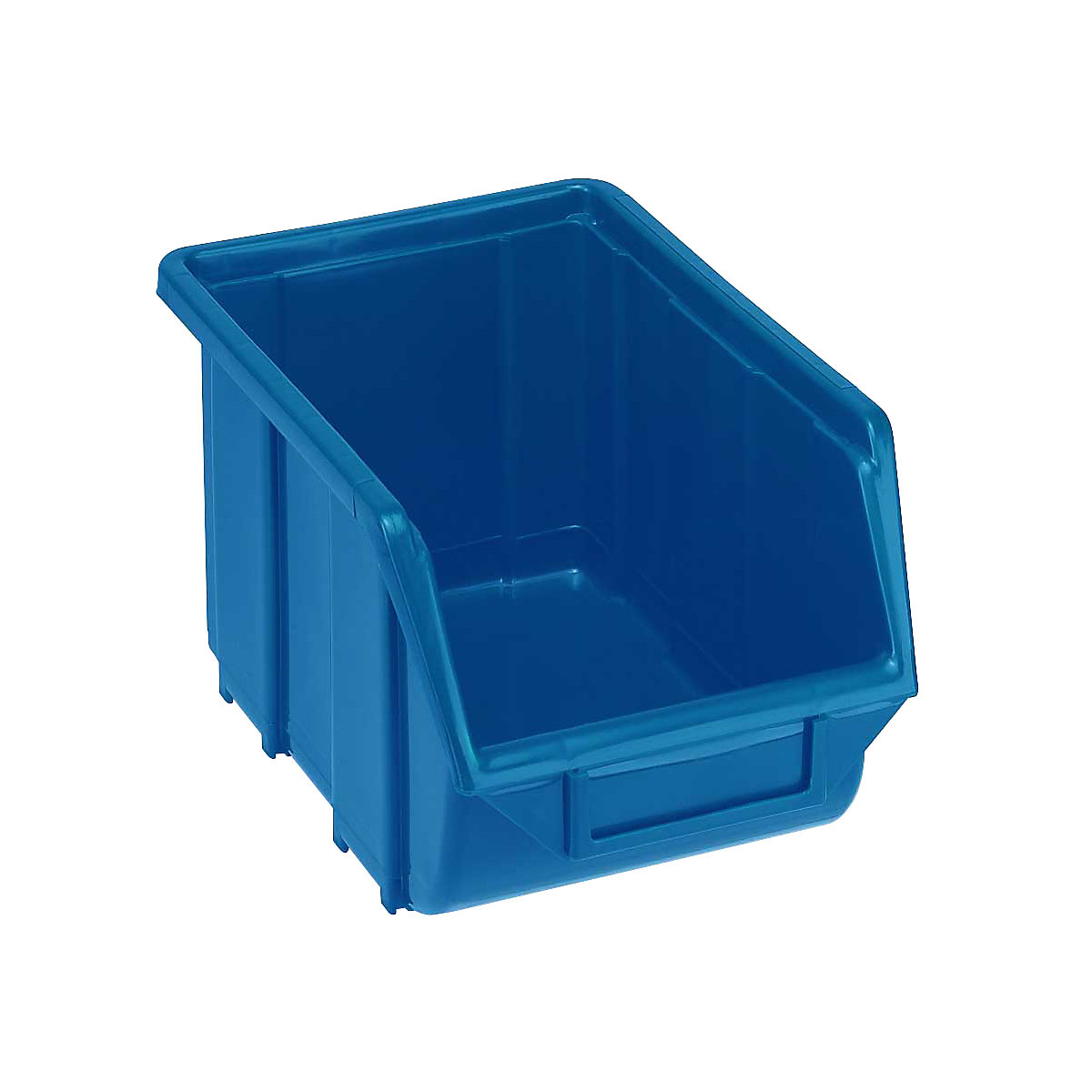 Open fronted storage bin made of polypropylene