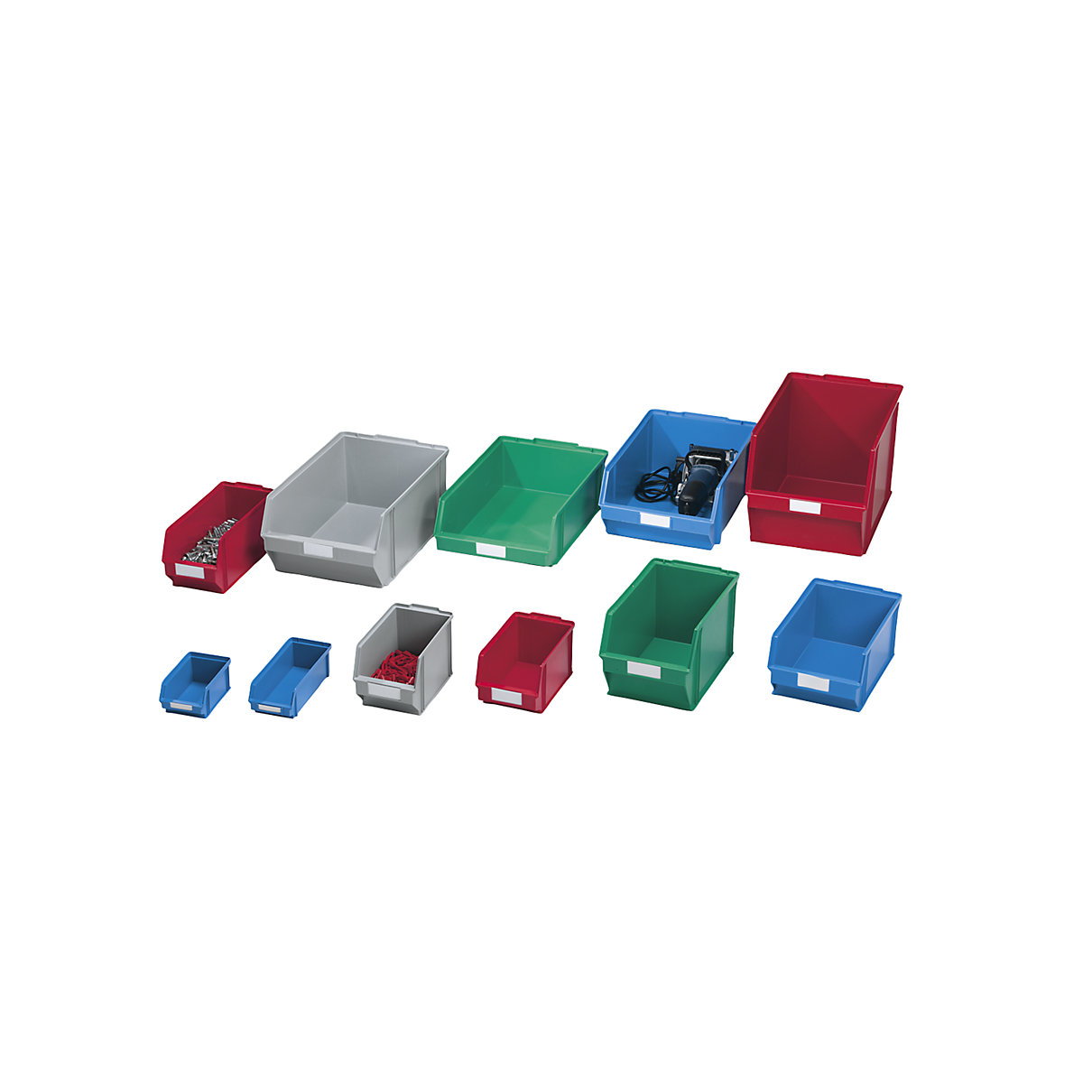 Open fronted storage bin made of polystyrene (Product illustration 2)-1