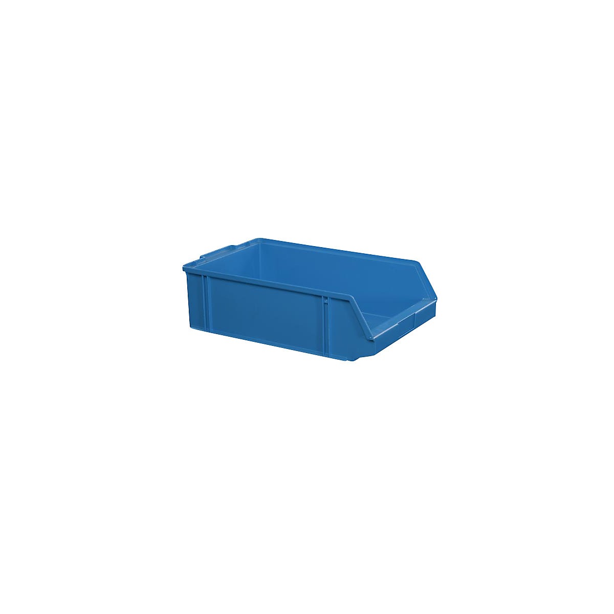Open fronted storage bin made of polystyrene