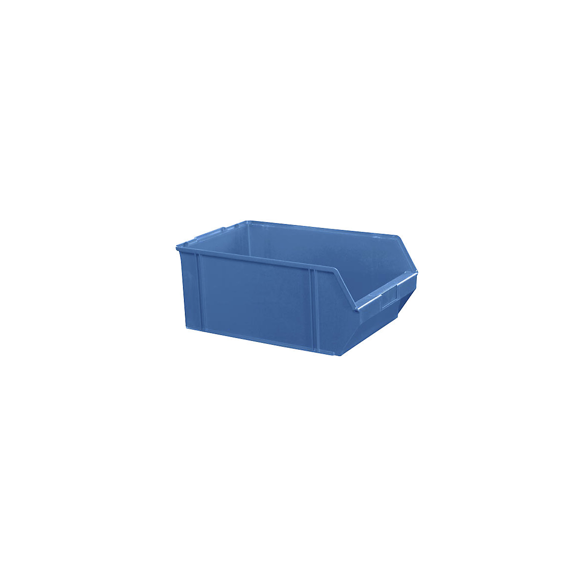 Open fronted storage bin made of polystyrene