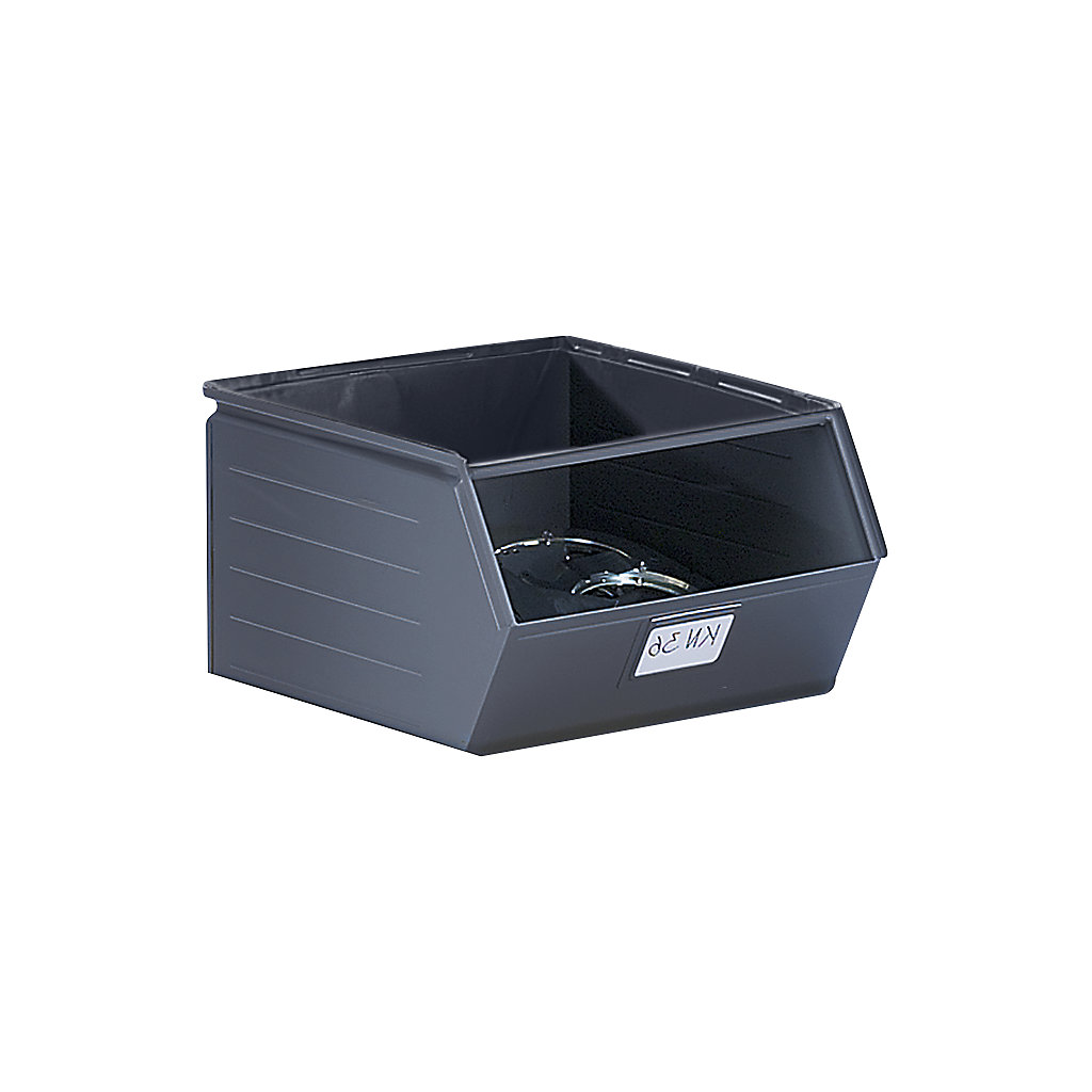 Open Fronted Storage Containers Open fronted storage bin made of sheet steel: LxWxH 544 x 460 x 300 mm ...