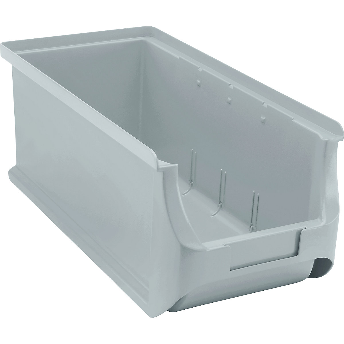 Open fronted storage bin