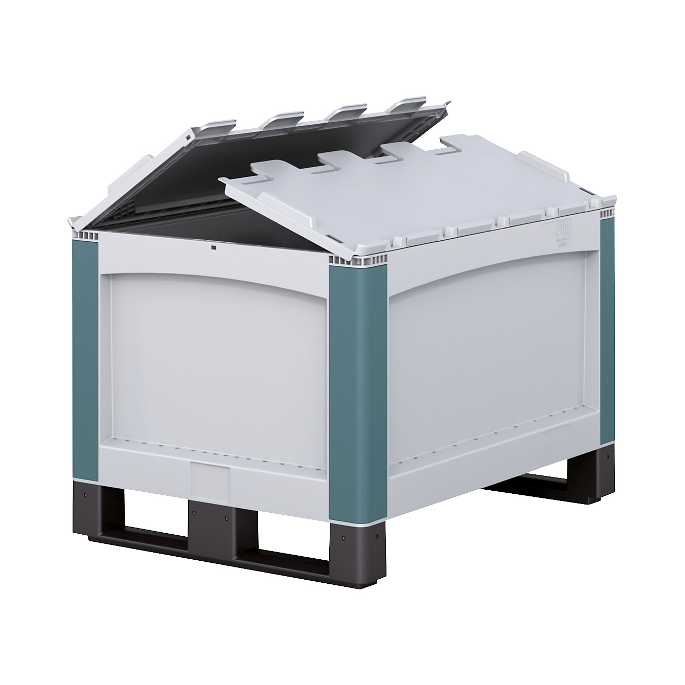 SL heavy duty container – BITO: with 2-part hinged lid | kaiserkraft
