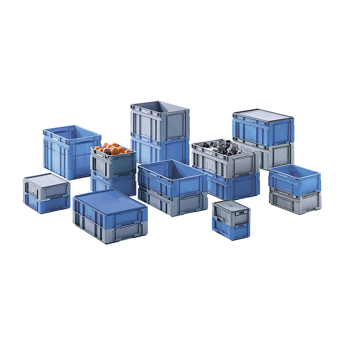 Euro size stacking containers (Product illustration 2)-1