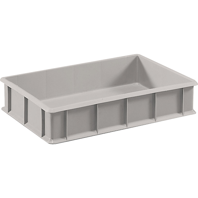 Stacking container made of polyethylene, with reinforcement ribs ...