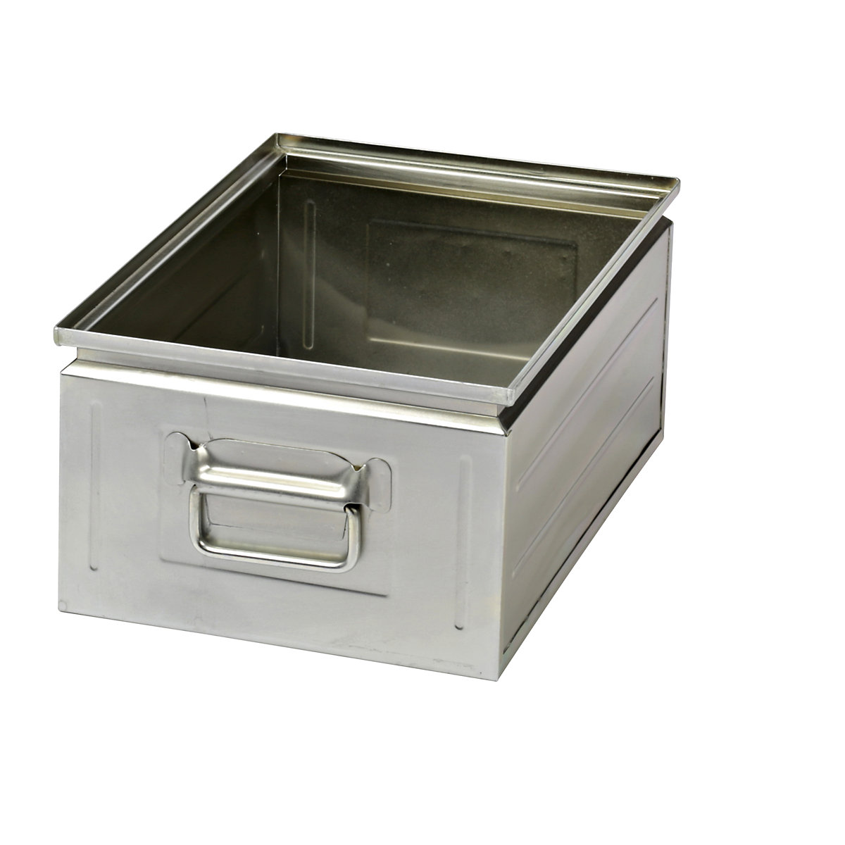 Stacking container made of sheet steel