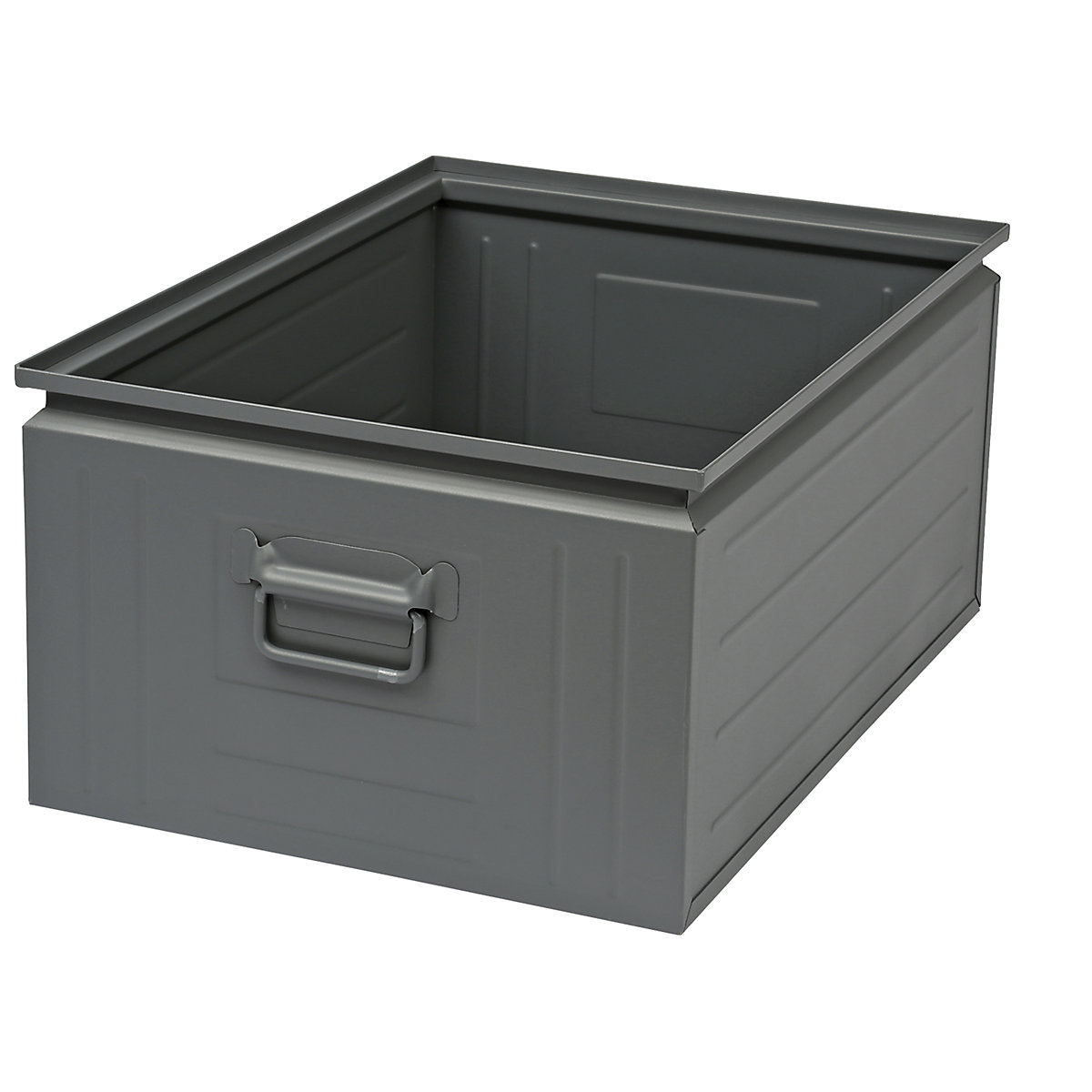 Stacking container made of sheet steel