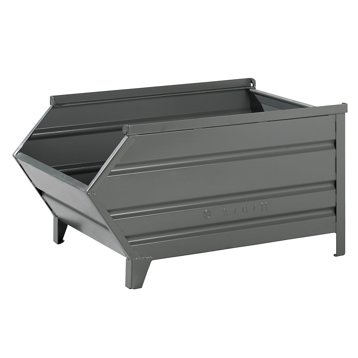 Box pallet made of sheet steel, with access opening - Heson