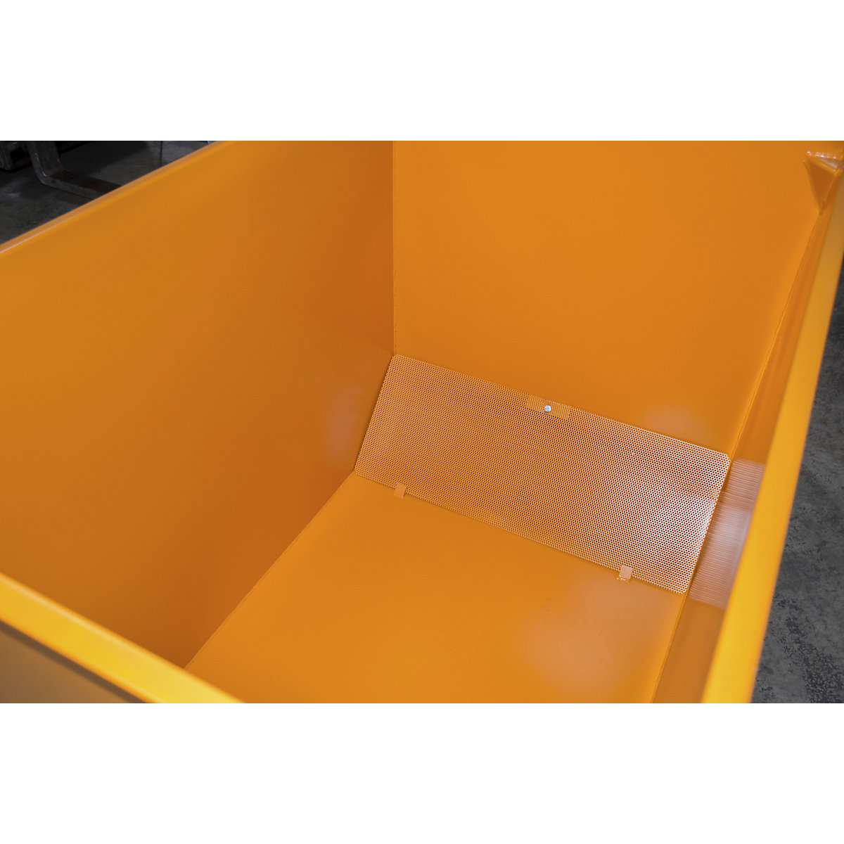 CS metal swarf collection container for tugger trains – eurokraft pro (Product illustration 3)-2