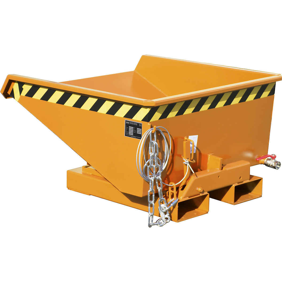 Mini tilting skip for chippings - eurokraft pro