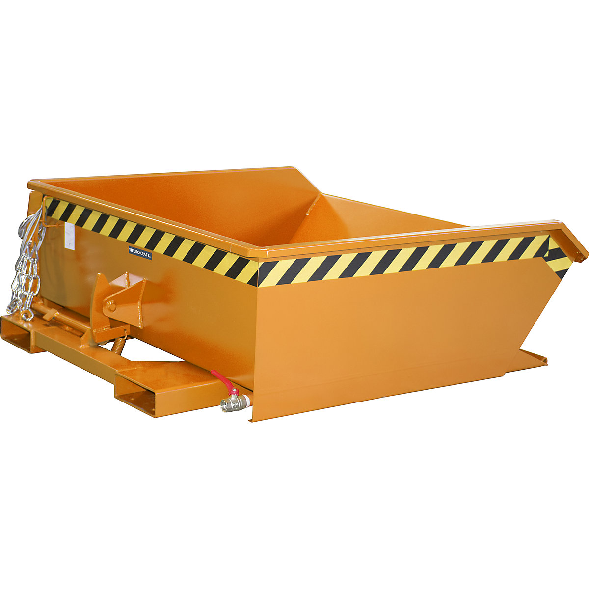 Mini tilting skip for metal swarf - eurokraft pro