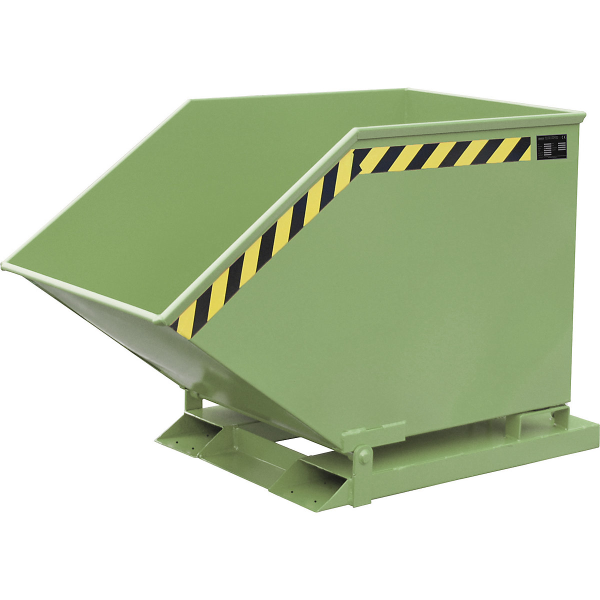 Tilting skip for metal swarf – eurokraft pro