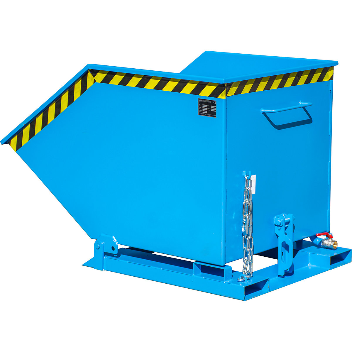Tilting skip for metal swarf – eurokraft pro (Product illustration 7)-6