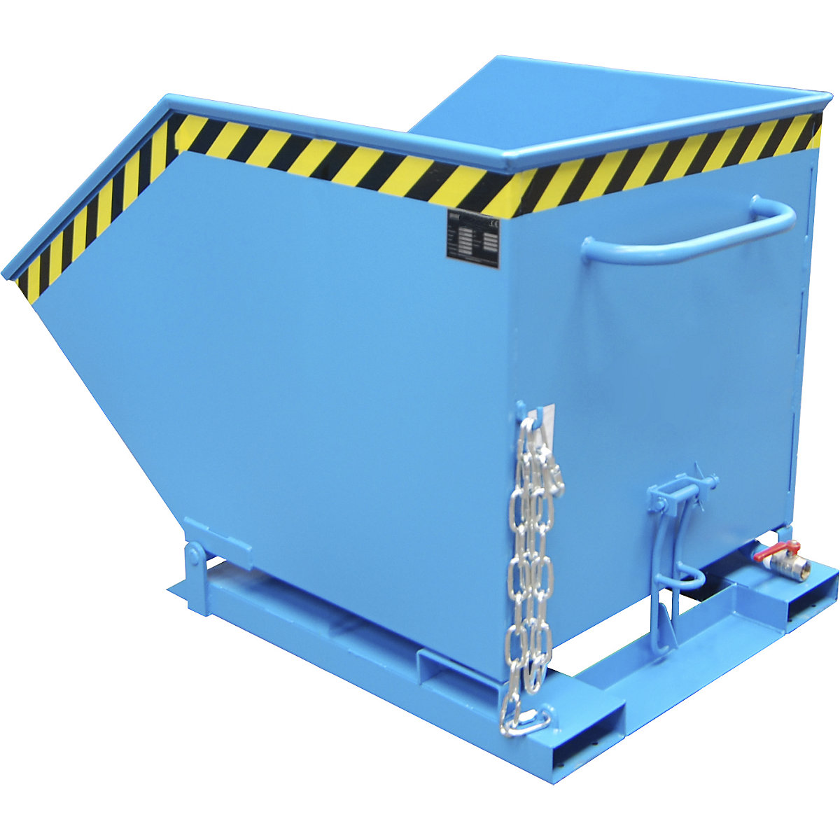 Tilting skip for metal swarf – eurokraft pro