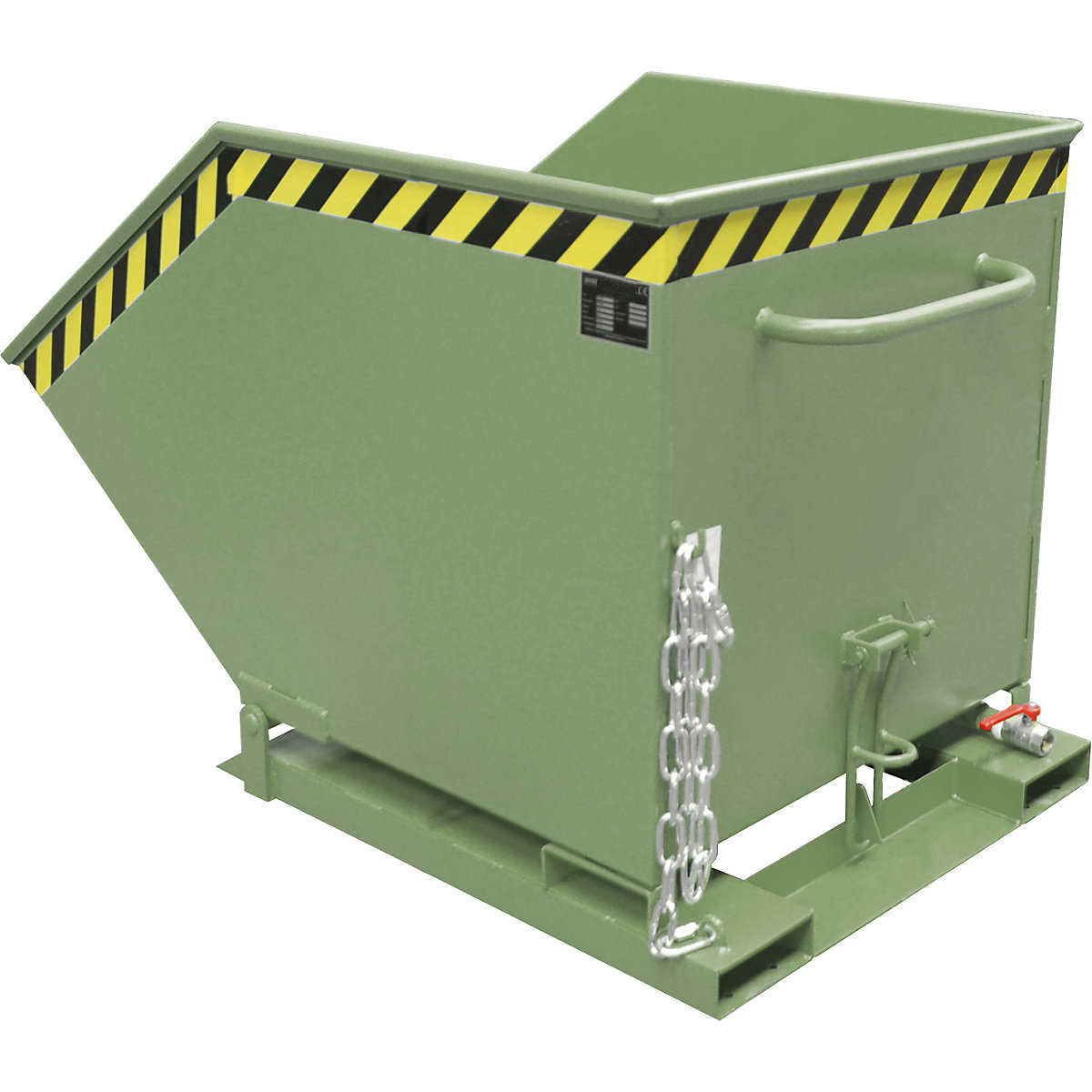 Tilting skip for metal swarf - eurokraft pro