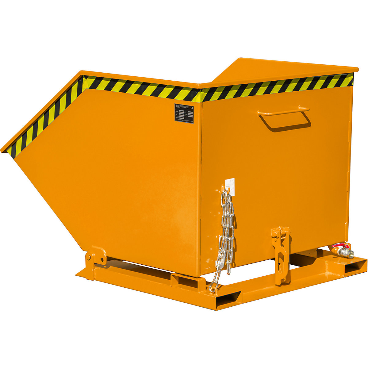 Tilting skip for metal swarf – eurokraft pro (Product illustration 7)-6